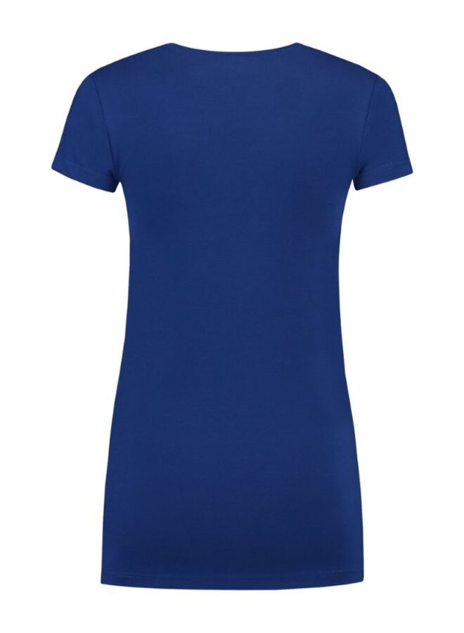 Extra lang dames T shirt met V hals Werkkleding