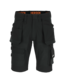 HEROCK® Spoki Korte Werkbroek Stretch en gereedschapszakken Kleur: zwart, Maat: NL: 44 / BE: 38