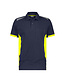 DASSY® Veracruz polo Kleur: nachtblauw/fluogeel (6895), Maat: XXL