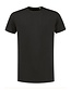 Extra lang stretch T-shirt ronde hals Kleur: Donkergrijs, Maat: M