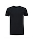 Extra lang stretch T-shirt ronde hals Kleur: Zwart, Maat: S