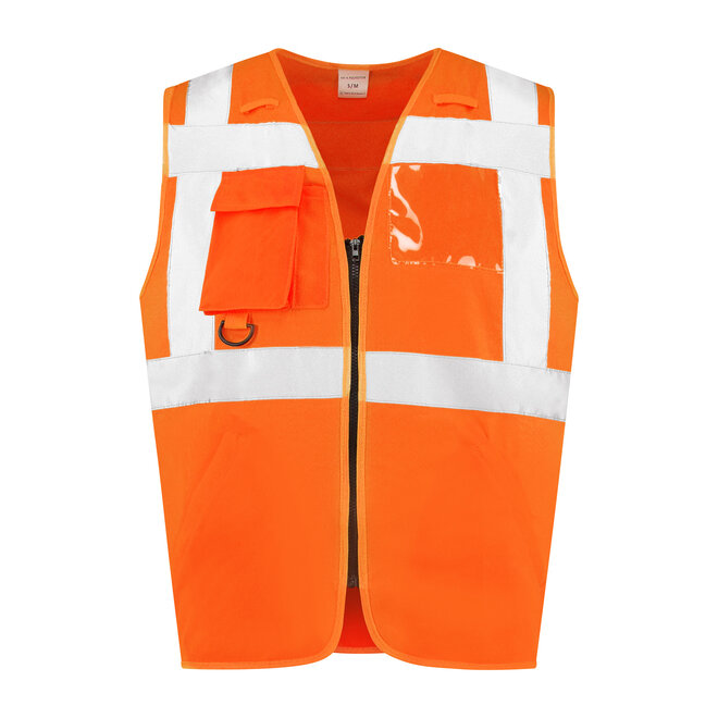 High Visibility veiligheidshesje met rits RWS