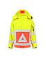 Verkeersregelaar softshell jas RWS Kleur: fluo geel/fluo oranje, Maat: S