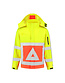 Verkeersregelaar softshell jas RWS Kleur: fluo geel/fluo oranje, Maat: XS