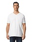 Gildan softstyle heren T-shirt V-hals Kleur: Wit