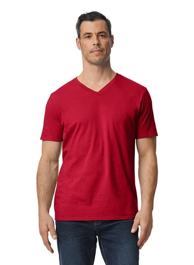 Gildan softstyle heren T shirt V hals Werkkleding