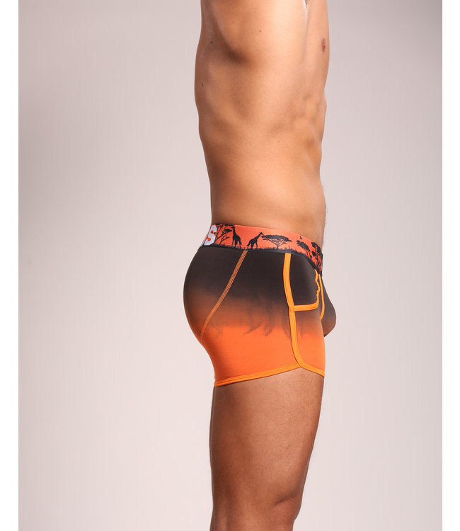 Herren-Boxershorts | Orange | Giraffe