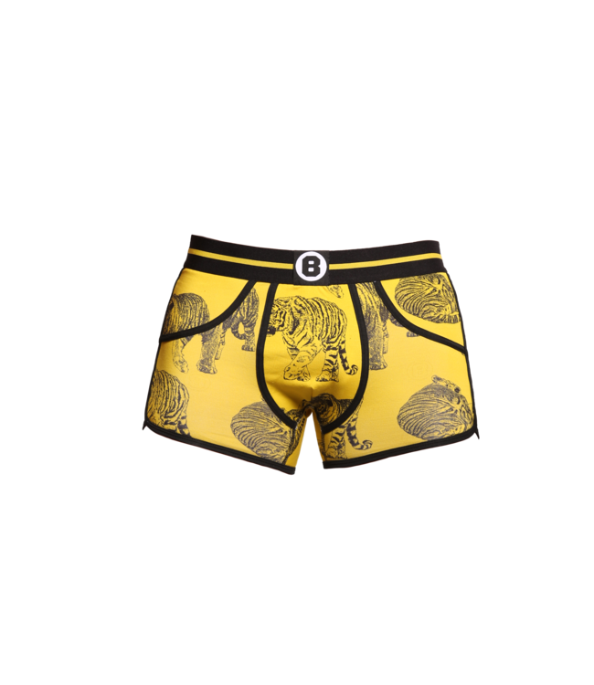 Herren-Boxershorts | Gelber Druck | Tiger