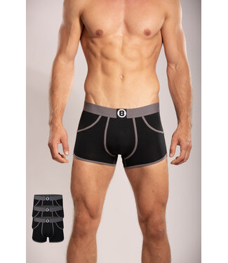 Men's Boxer Shorts | Black | Multipack 3pcs