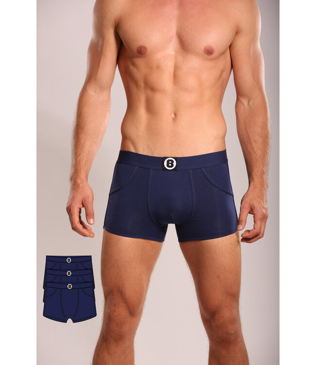 Boxershorts | Bolas Unterwäsche | Navy Blau Multipack 3 Stück