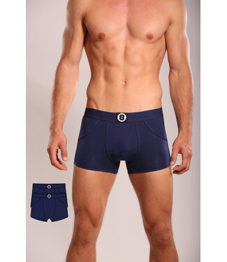 Heren Boxershort | Effen | Navy Blue Multipack 2st  | Katoen