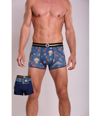 Men's boxer shorts | Multipack 2pcs | Blue & Fallen King