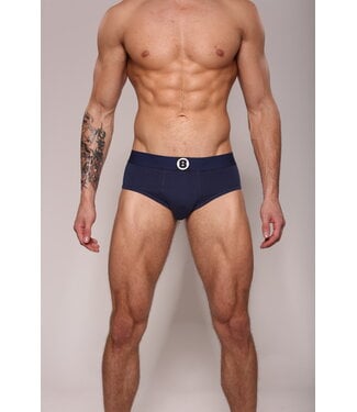 Heren slip | Effen | Navy Blue | Katoen