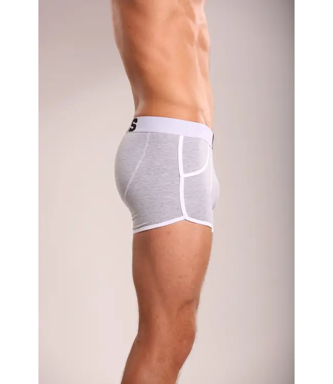 Heren Boxershort | Effen  | Katoen |  Grey Marl