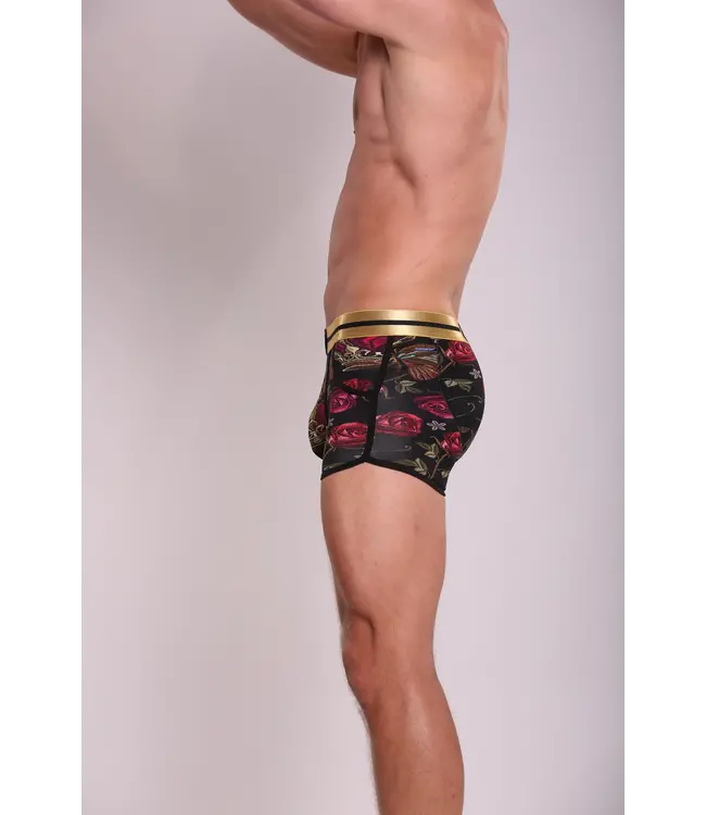 Heren Boxershort met print | Crown  | Katoen | Black