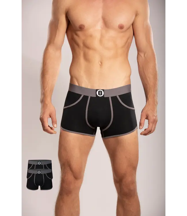 Heren Boxershort |  Black Multipack 2st