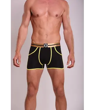 Heren Boxershort | Effen | Bamboo | Yellow Black |
