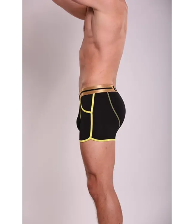 Heren Boxershort | Effen | Bamboo | Yellow Black |