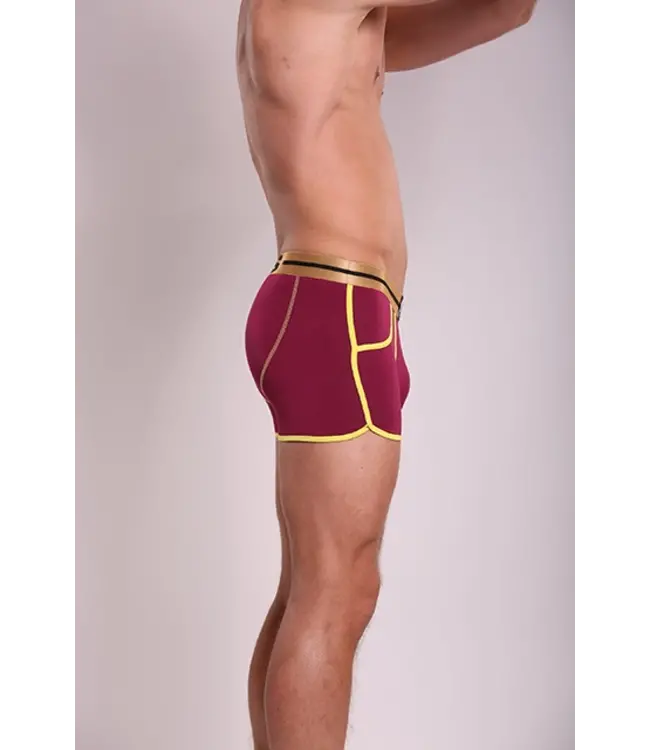 Heren Boxershort| Effen | Bamboo | Bordeaux Red |