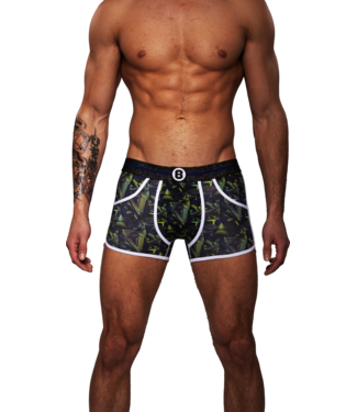 Men's Boxer Shorts | Print | Cotton | Dark Blue Green |.