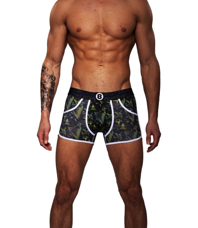 Heren Boxershort | Print  | Dance | Katoen | Donker Blauw Groen