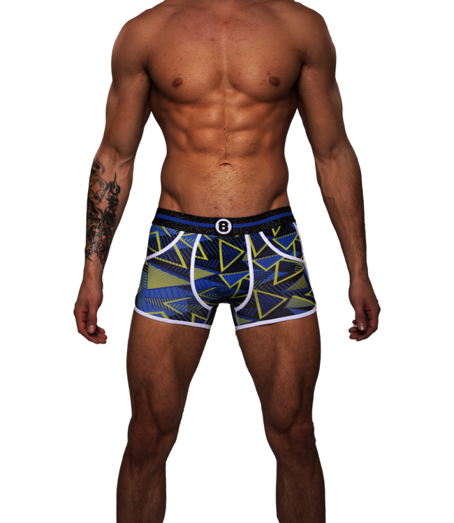 Heren Boxershort met print | Dance| Katoen | Blauw Groen |