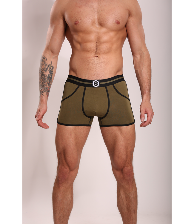 Heren Boxershort | Effen | Katoen | Army Green