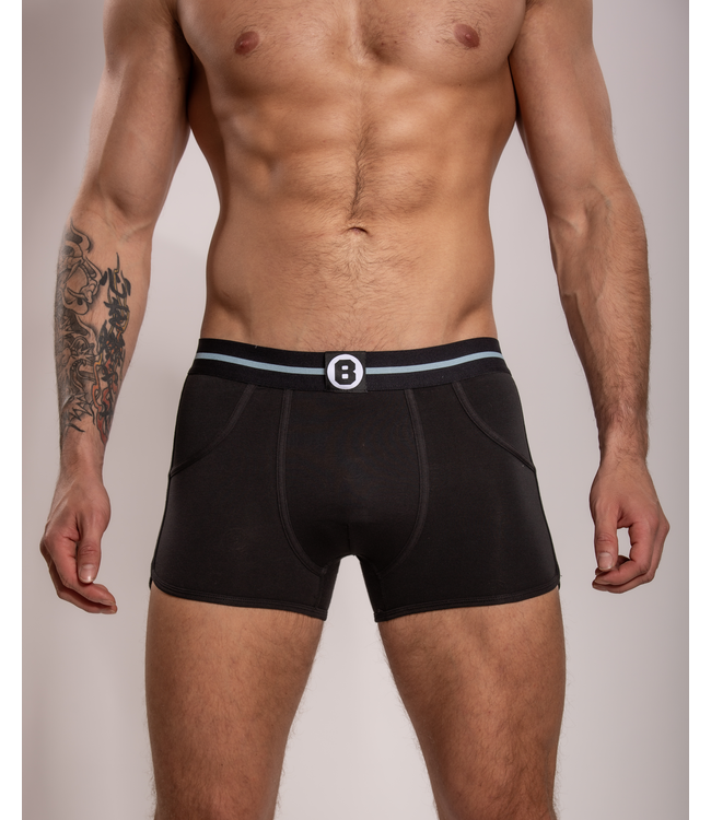 Herren-Boxershorts | Baumwolle | Schwarz | 5er-Pack