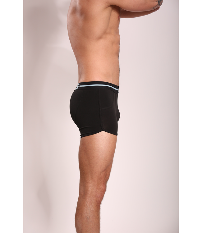 Herren Boxershorts Schwarz Einfarbig | Baumwolle