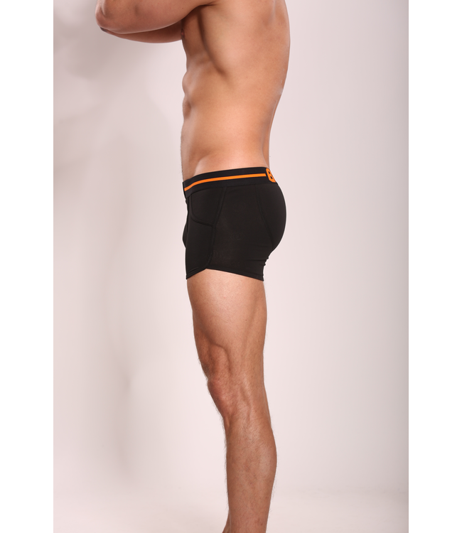 Heren Boxershort |Effen | Katoen | Orange Streep