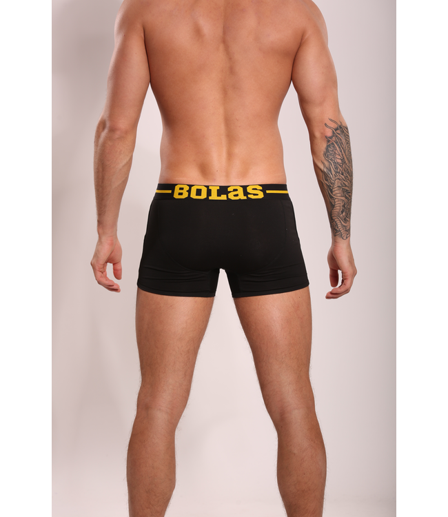Men's Boxer Shorts Black Solid | Cotton