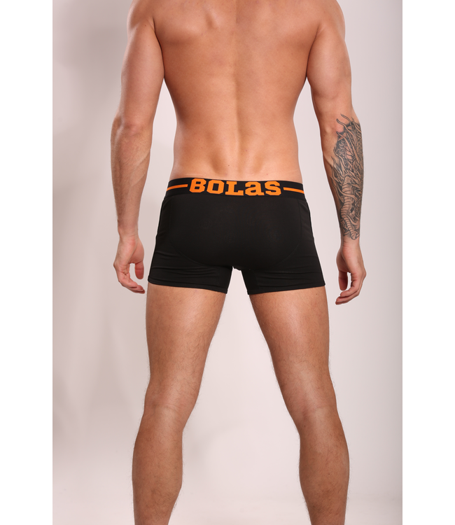Heren Boxershort |Effen | Katoen | Orange Streep