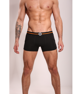 Herren Boxershorts Schwarz Einfarbig | Baumwolle