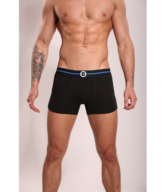 Herren Boxershorts Schwarz Einfarbig | Baumwolle