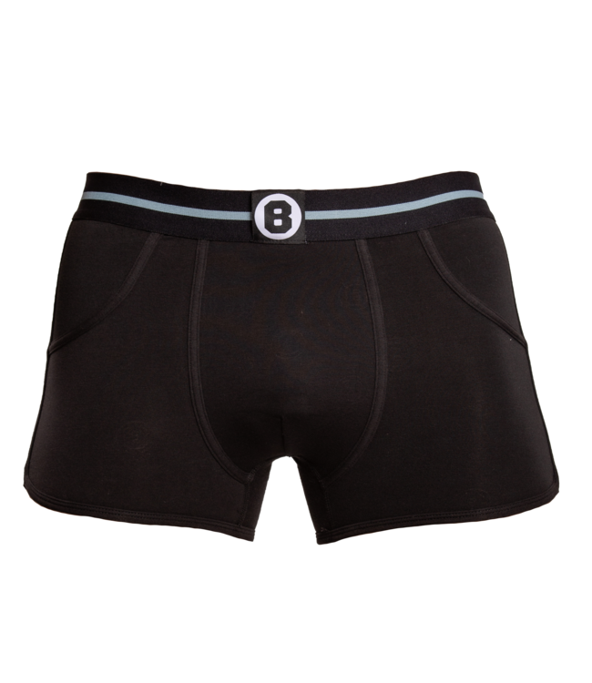 Herren Boxershorts Schwarz Einfarbig | Baumwolle