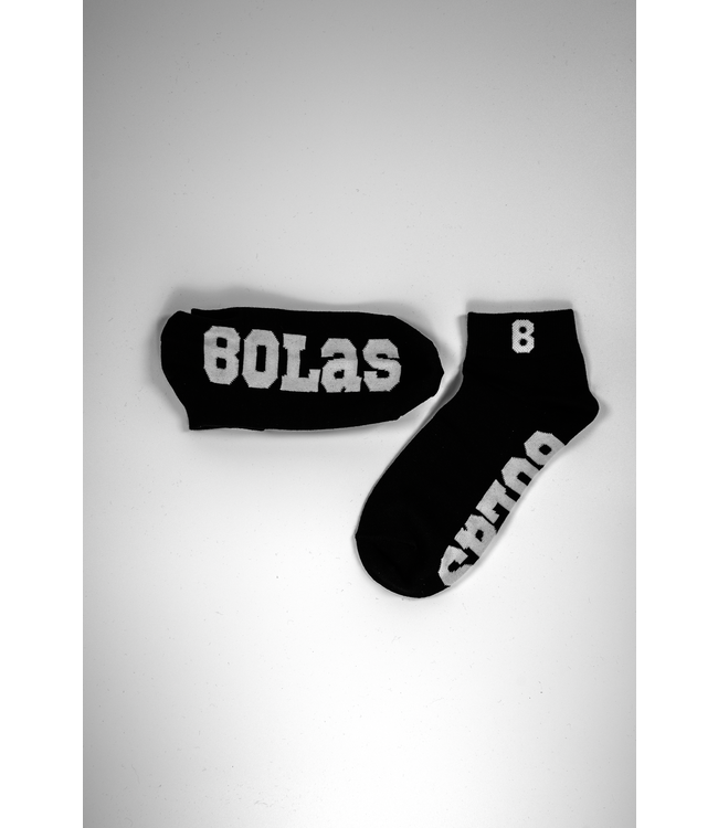 Heren Sneaker Sokken | Bolas Underwear | Zwart | 4 Paar Sokken | Katoen