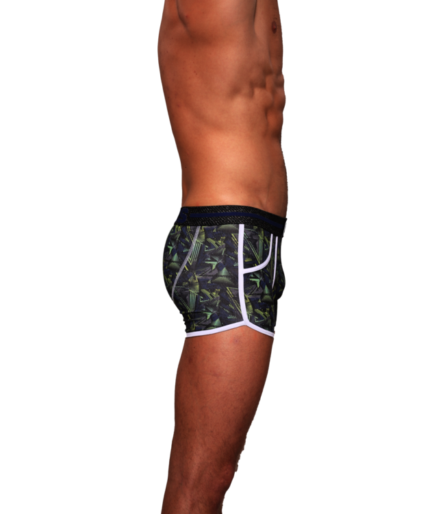 Heren Boxershorts met print | Duo pack 2 st | Dance  | Katoen| Groen Blauw |