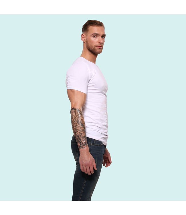 Herren T-Shirt | Bambus| Basic Weiß  | Rundhalsausschnitt | 6Pack