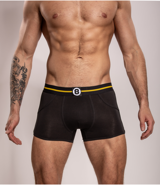 Herren Boxershorts Schwarz Einfarbig | Baumwolle