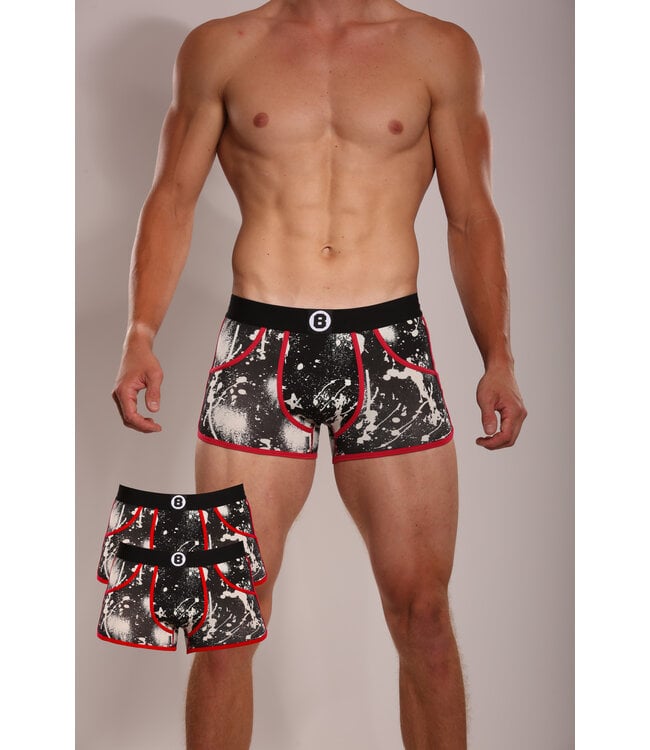 Heren Boxershorts  | Print | Duopack – 2 st | Raw Snow | Katoen