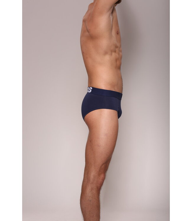 Herren-Slip | Marineblau | Einfarbig | Baumwolle | 3er-Pack | Bolas Underwear
