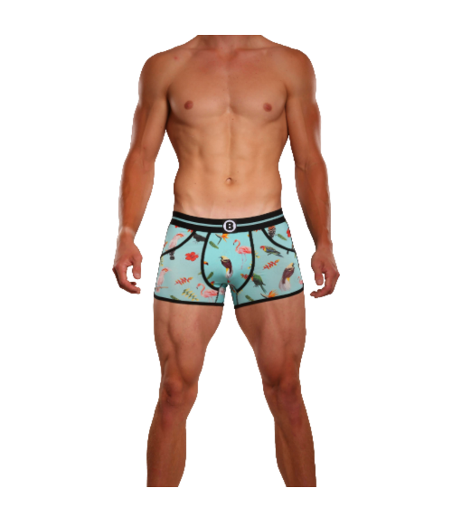 Herren-Boxershorts | Tropical-Kollektion | Multipack 4 Stück | Baumwolle | Bolas Underwear