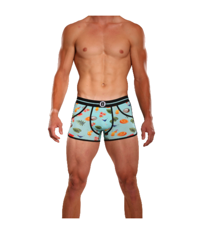 Heren Boxershort  | Print | Tropical Fruits &  Drinks| Katoen