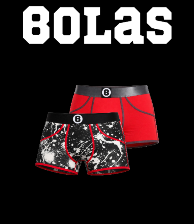 Bolas Men's Boxer Shorts | Duo Box 2 pcs | Red | Raw Snow