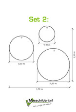 Moscirkel set Ziva