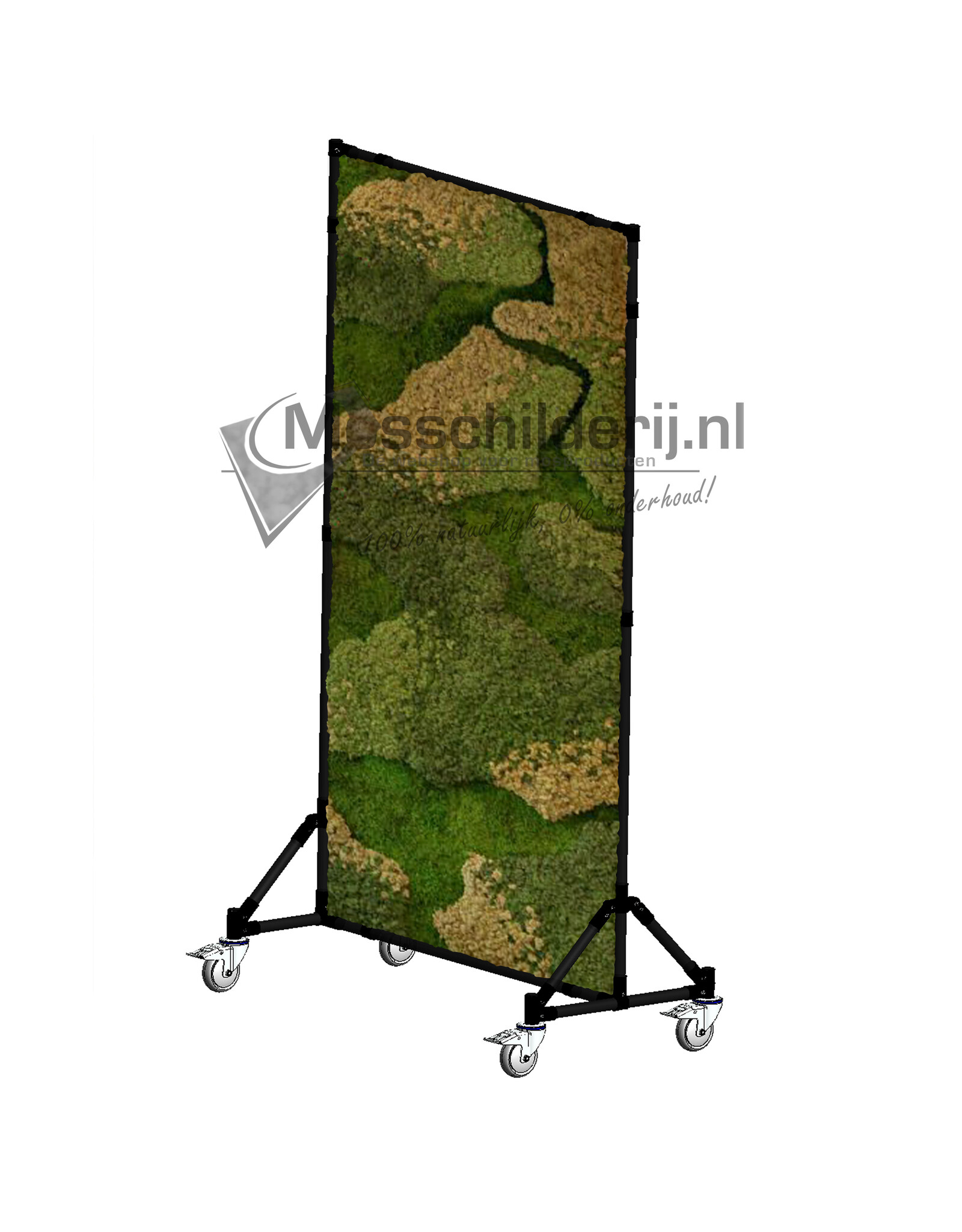 Mobiele moswand | Scheidingswand van mos | Mosschilderij.nl ...