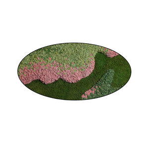 Moss oval Caramello