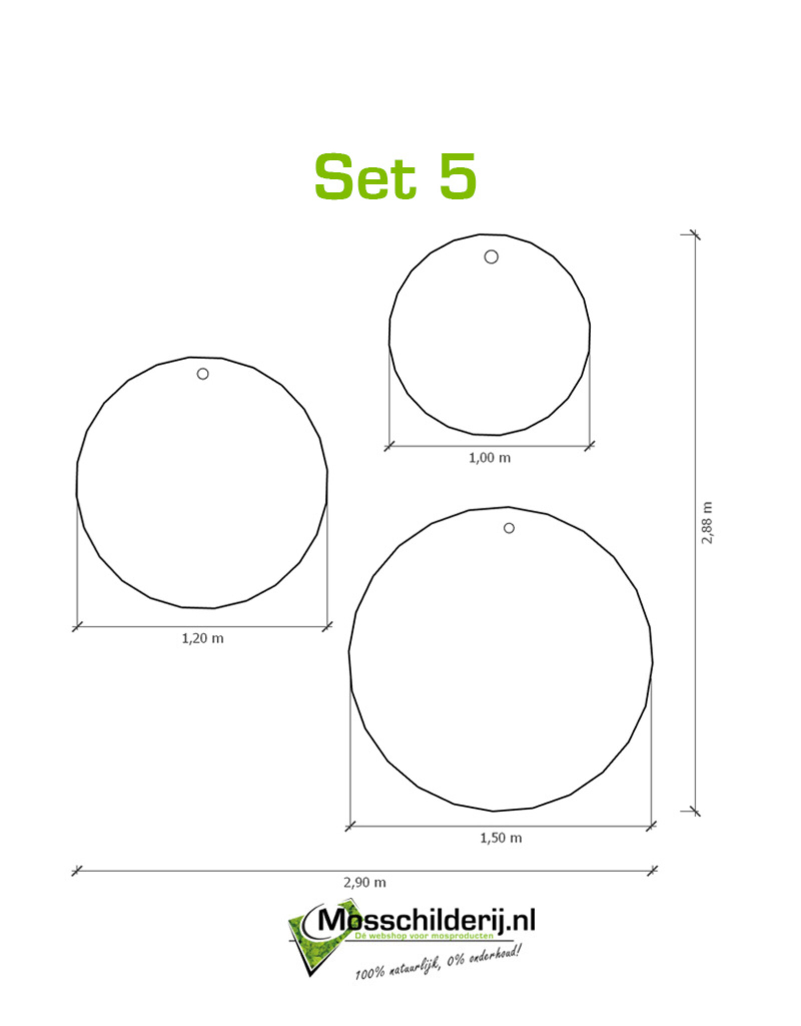 Moscirkel set Ziva