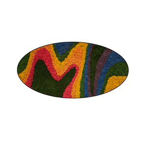 Moss oval Rainbow
