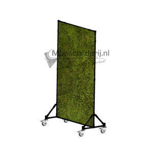 Mobiele moswand platmos licht